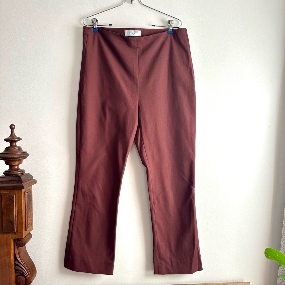 MM Lafleur Oshima Cropped Ankle Pants in Deep Brick sz 14